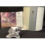 A Swarovski Crystal SCS model, Amour the Turtledoves, Annual Edition 1989, certificate, boxed