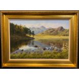 Paul Harley (contemporary) The Lake District signed, dated 08, oil on canvas, 39cm x 59cm