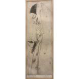 Abdur Rahman Chughtai (Pakistani, 1897-1975), by and after, Dupta, monochrome etching on paper, 29cm