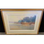 David Noble (Bn 1945) From The Hard Pinmill, signed watercolour, 35cm x 53cm