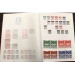 Stamps - GB album QV-GVI 1841 - 1951 1d reds, 2d blues, 6d embossed cut square, range 1/2d