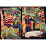 Textiles - a pair of vintage Liberty curtains, Bauhaus Collier & Campbell Design, 170cm width x