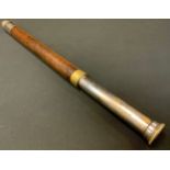 Royal Navy Officers Single Draw Telescope, by Gieves Ltd, serial no 9012. Engraved to "JD Williams".
