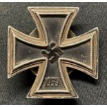 WW2 Third Reich Eisernes Kreuz 1. Klasse Iron Cross 1st class 1939. Screw back version with anti