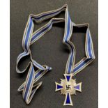 WW2 Third Reich Ehrenkreuz der Deutsche Mutter Zweite Stufe - Mother's Cross 2nd Class (Silver).