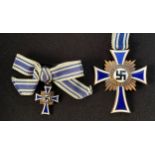 WW2 Third Reich Ehrenkreuz der Deutsche Mutter Dritte Stufe - Mother's Cross 3rd Class (Bronze).