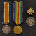 WW1 British War Medal and Victory Medal to 41378 Pte G Scrimshaw, Leicestershire Regt complete