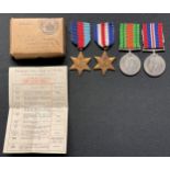 WW2 British Medal group to Trooper RL Clay, Royal Armoured Corps, comprising of 1939-45 Star, France