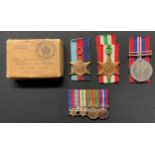 WW2 British Royal Engineers Medal Group to RWR Wood comprising of 1939-45 Star, Italy Star and War