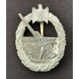 WW2 Third Reich Kreigsmarine Kriegsabzeichen fur die Marine-Artillerie Coastal Artillery War