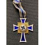 WW2 Third Reich Ehrenkreuz der Deutsche Mutter Erste Stufe - Mother's Cross 1st Class (Gold).