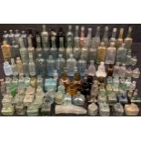 Advertising Bottles - a quantity of Victorian and Edwardian dump dug bottles including a sheared lip