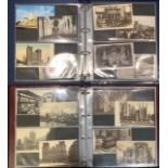 Postcards, Topographical in two albums, comprising sights and views of Truro Cathedral, Wells