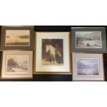 Prints - Rosemary Sarah Welch, Horses, signed limited edition 185/850; others, DF Dane, a pair,