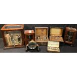 Scientific Instruments - a back reflection camera, mahogany and glass cased; other cased