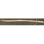 Militaria - a 19th century French chassepot bayonet, dated 1873