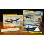 Dinky Toys 724 Sea King helicopter, metallic blue and white body with decals, blue plastic five