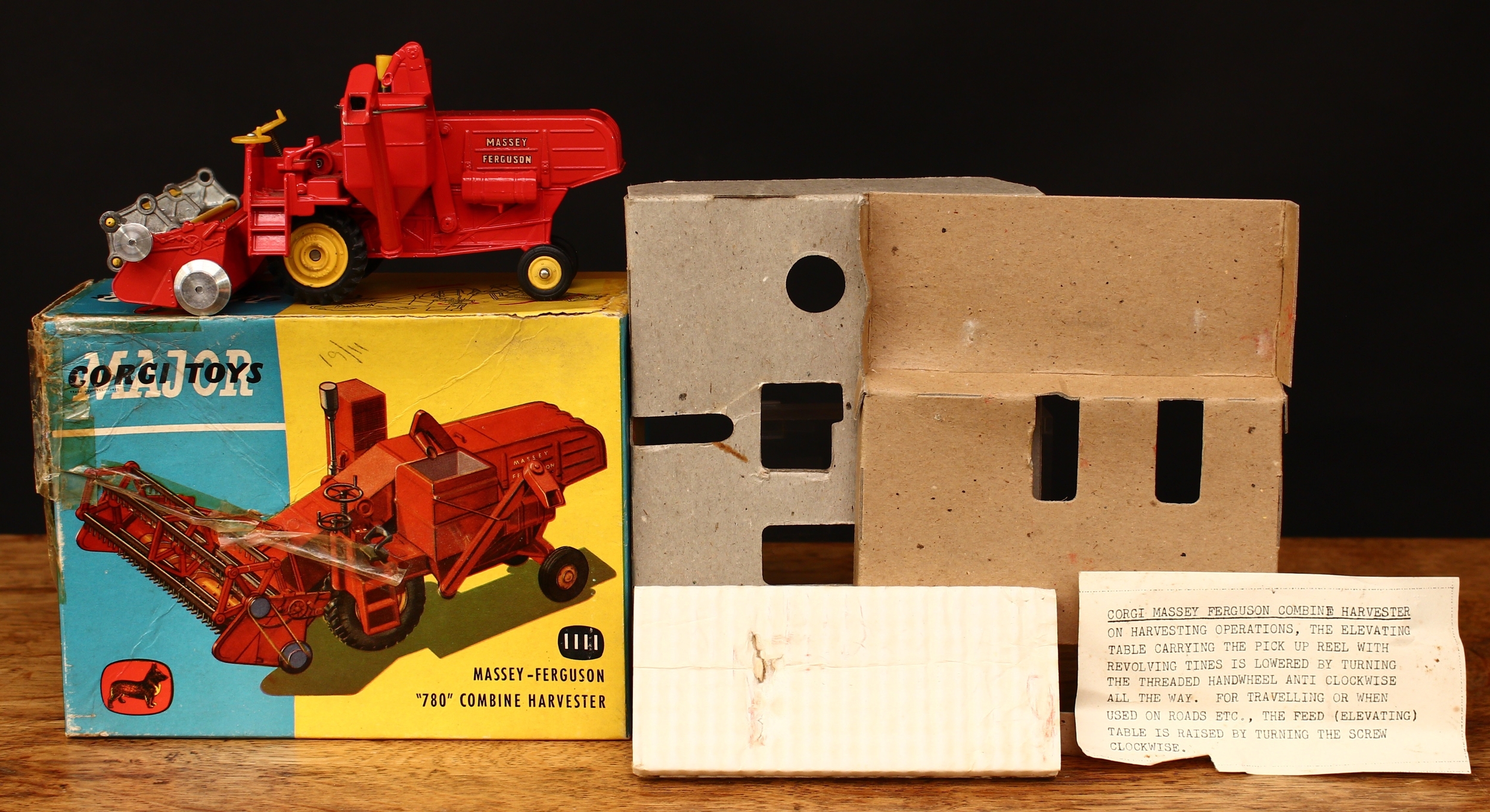 Corgi Major Toys 1111 Massey-Ferguson "780" combine harvester, red body with decals, boxed with