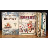 Children’s Books – Rupert Bear, Daily Express Annuals, 1950, 1951, 1952, 1953, 1954, 1955, 1956,