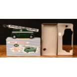 Dinky Supertoys 969 BBC T.V. extending mast vehicle with windows, dark green body, logo decals to