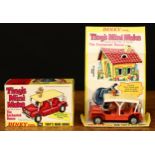 Dinky Toys 350 Tiny's Mini Moke from the T.V. series The Enchanted House, orange body, white plastic