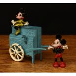 Walt Disney Interest - A late 1940's Salco (Saalheimer & Co.) Mickey Mouse and Minnie Mouse barrel