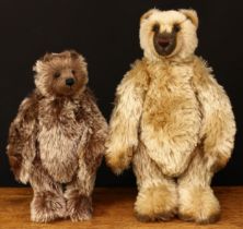 A Charnwood Bears (Frank Webster) artist made jointed teddy bear, blonde mohair with brown tips,