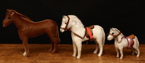 Juvenalia, Equestrian Interest - a mid 20th century Edith Reynolds folk-art type rubber filled Horse