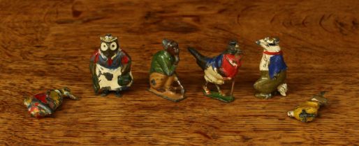 Advertising Interest - a collection of 1930's promotional lead figures from the Cadbury Bournville
