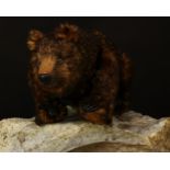 A Wickenden Bears (Jacqui Wickenden) artist made jointed bear, dense brown mohair, brown and black