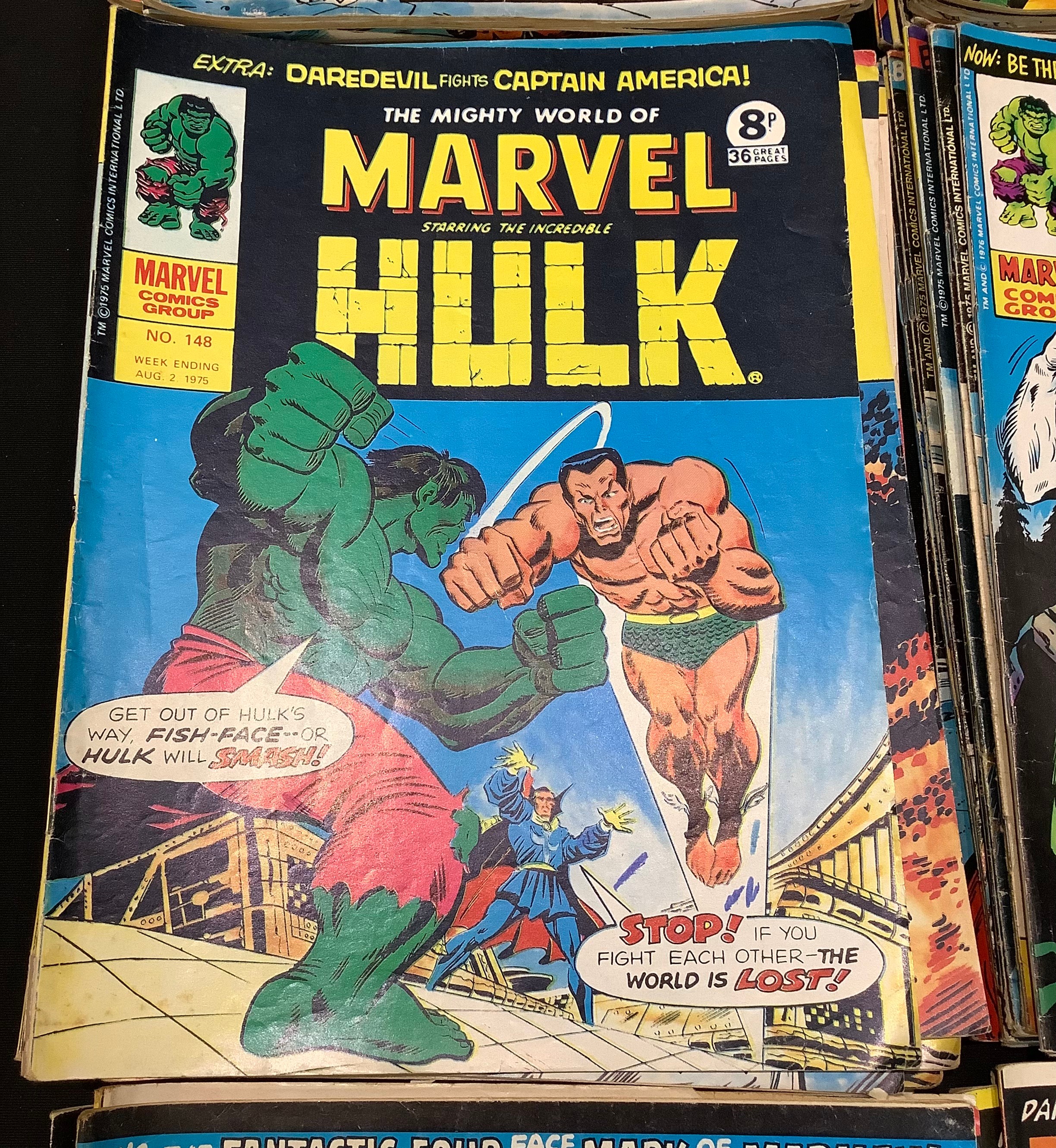 Mighty World of Marvel starring the Hulk. 83 comics. Approx VG-FN. - Image 4 of 4