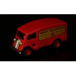 Tri-ang Minic (Lines Brothers) tinplate and clockwork 103M shutter van, red body with decals '