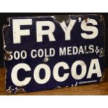 Advertising, Confectionery & Chocolate - a late 19th/early 20th century rectangular shaped enamel