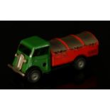 Tri-ang Minic (Lines Brothers) tinplate and clockwork 32M dust cart, green cab with black wheel