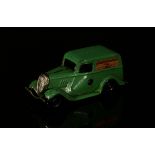 Tri-ang Minic (Lines Brothers) tinplate and clockwork 2M Ford light van, pale green body with decals