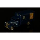 Tri-ang Minic (Lines Brothers) tinplate and clockwork 81M van, dark blue cab and body with decals '