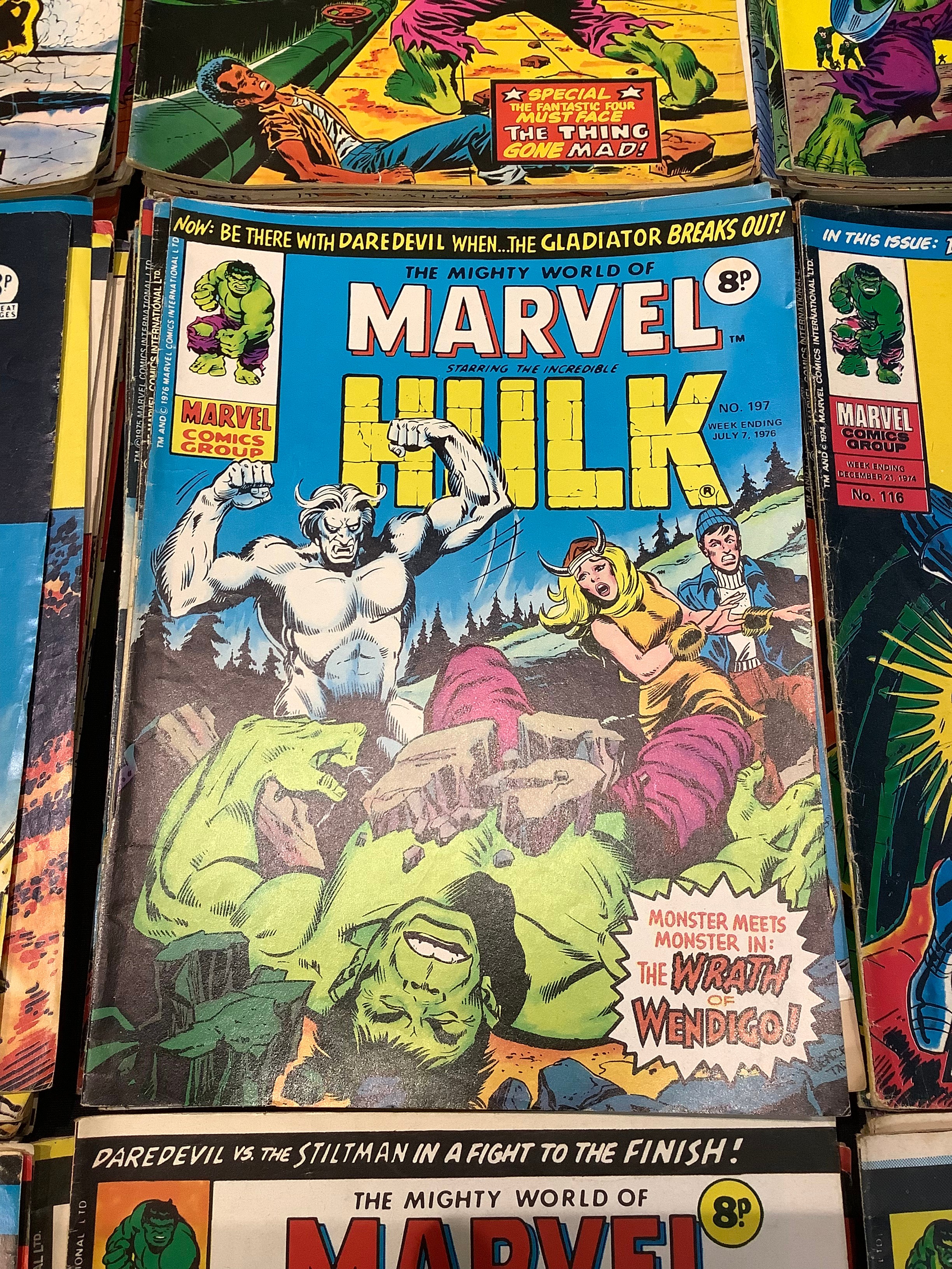 Mighty World of Marvel starring the Hulk. 83 comics. Approx VG-FN. - Image 2 of 4