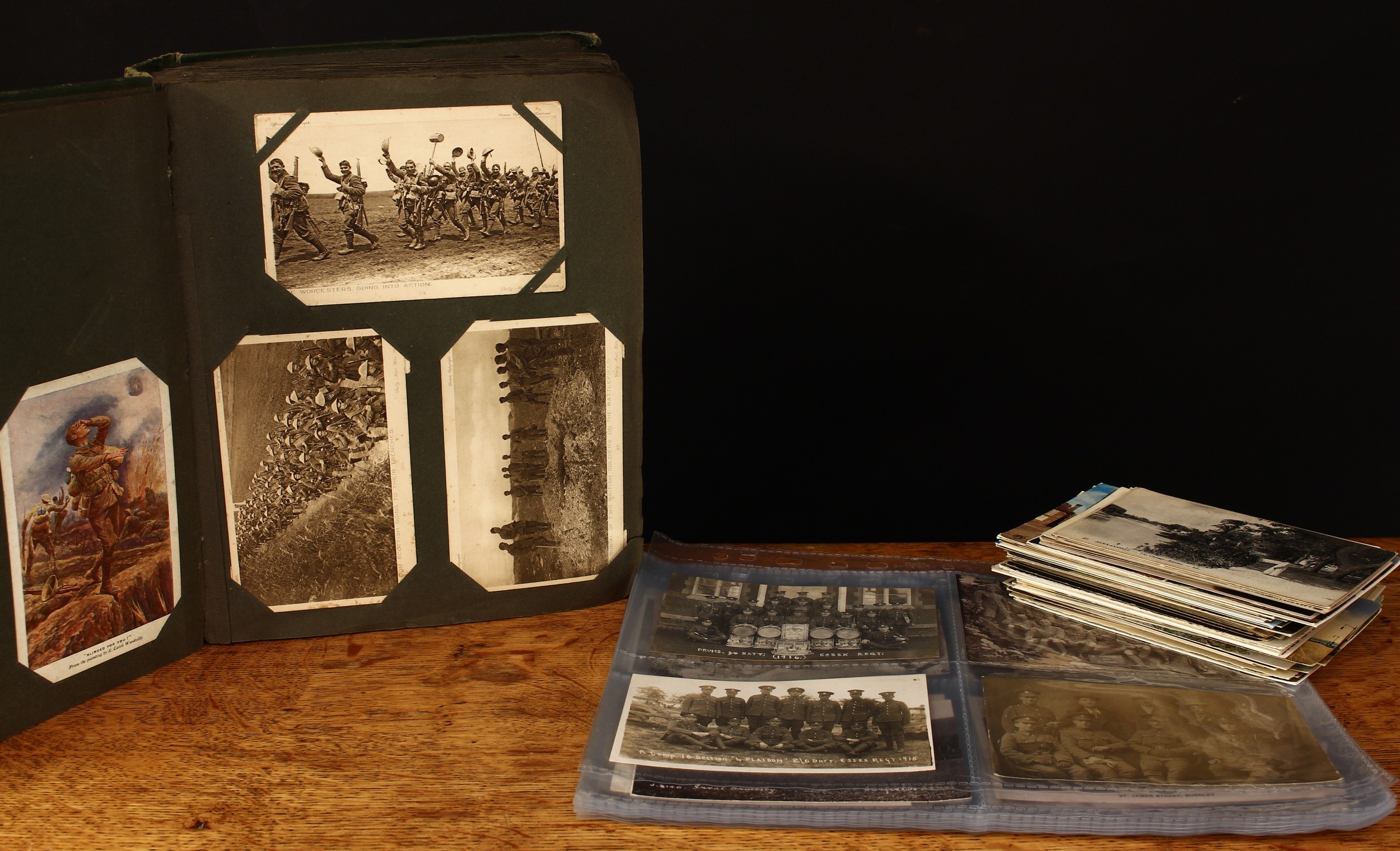 Postcards - an early 20th century postcard album, comprising mostly Topographical and Travel related