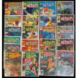 21 New Mutants Comics. 1980s Marvel comics, mixed mid grades.