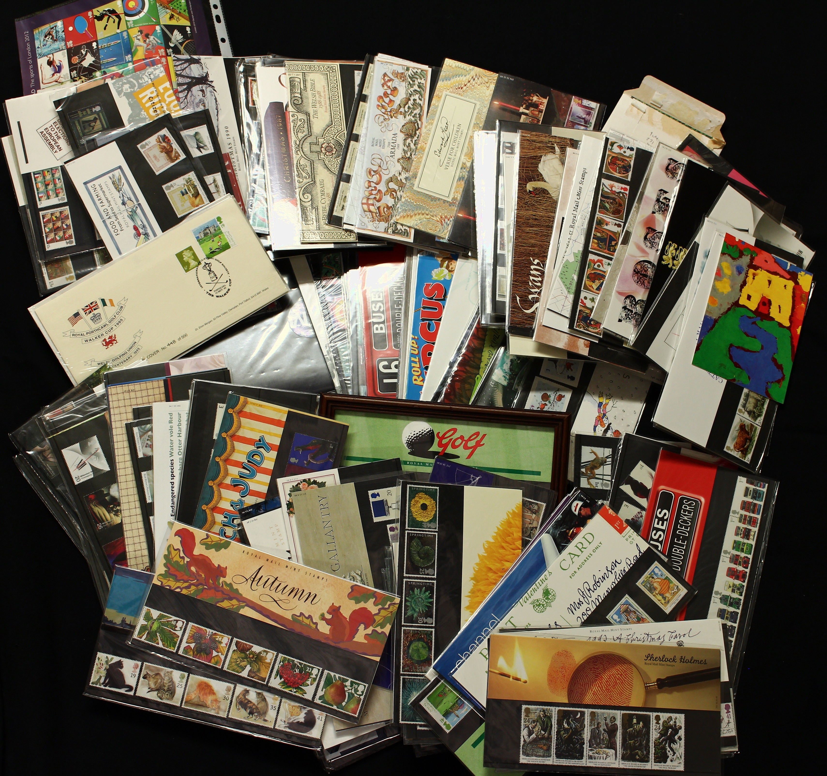 Stamps - a large collection of p/packs and folders etc, 1980's - 2012, f/v approx £375