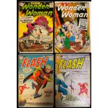 4 Silver Age DC Comics (1959-1960). Wonder Woman #104 (cover detached), #114. The Flash 1#113-114.