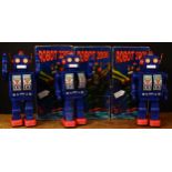A Schylling Collector Series novelty battery operated tinplate Robot 2008, 30cm high, boxed; others,
