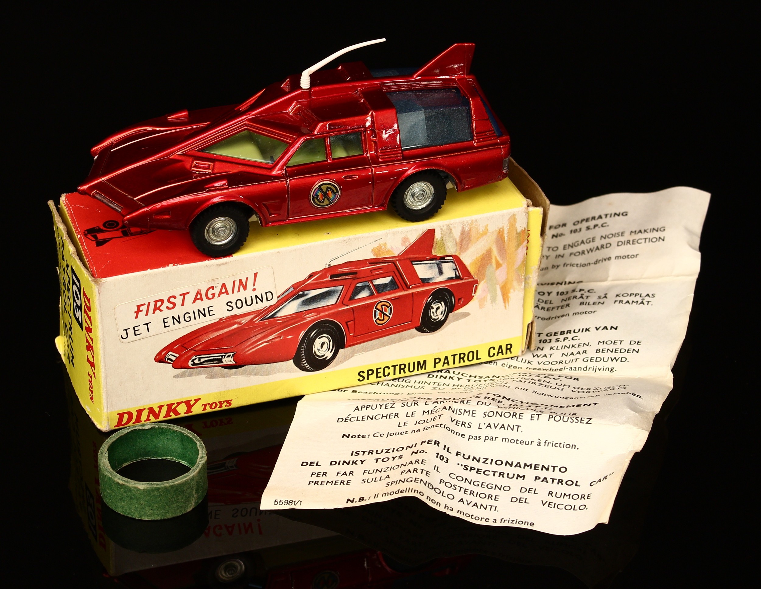 Dinky Toys 103 Spectrum Patrol car from the Gerry Anderson T.V. series Captain Scarlet and the