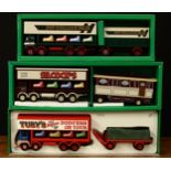 Corgi Classics 1:50 scale The Showmans Range models, comprising 09901 ERF dodgem truck and box