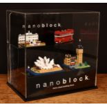 Advertising - a Nanoblock micro-sized building block point of sale shop display piece, comprising