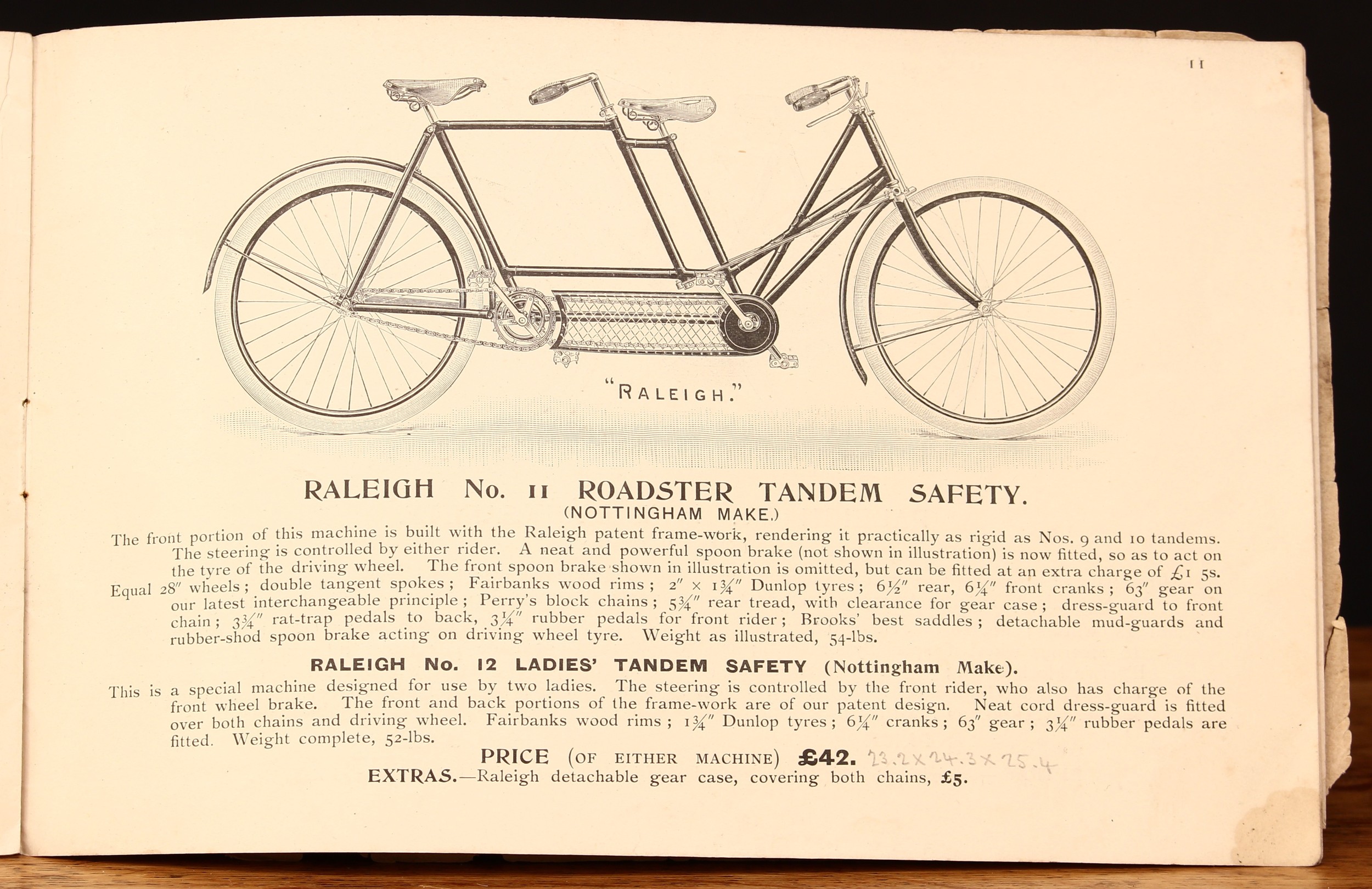 Sport & Advertising, Cycling, Raleigh/Lenton Raleigh - The Raleigh Cycle Co. Limited Nottingham 1896 - Bild 2 aus 3