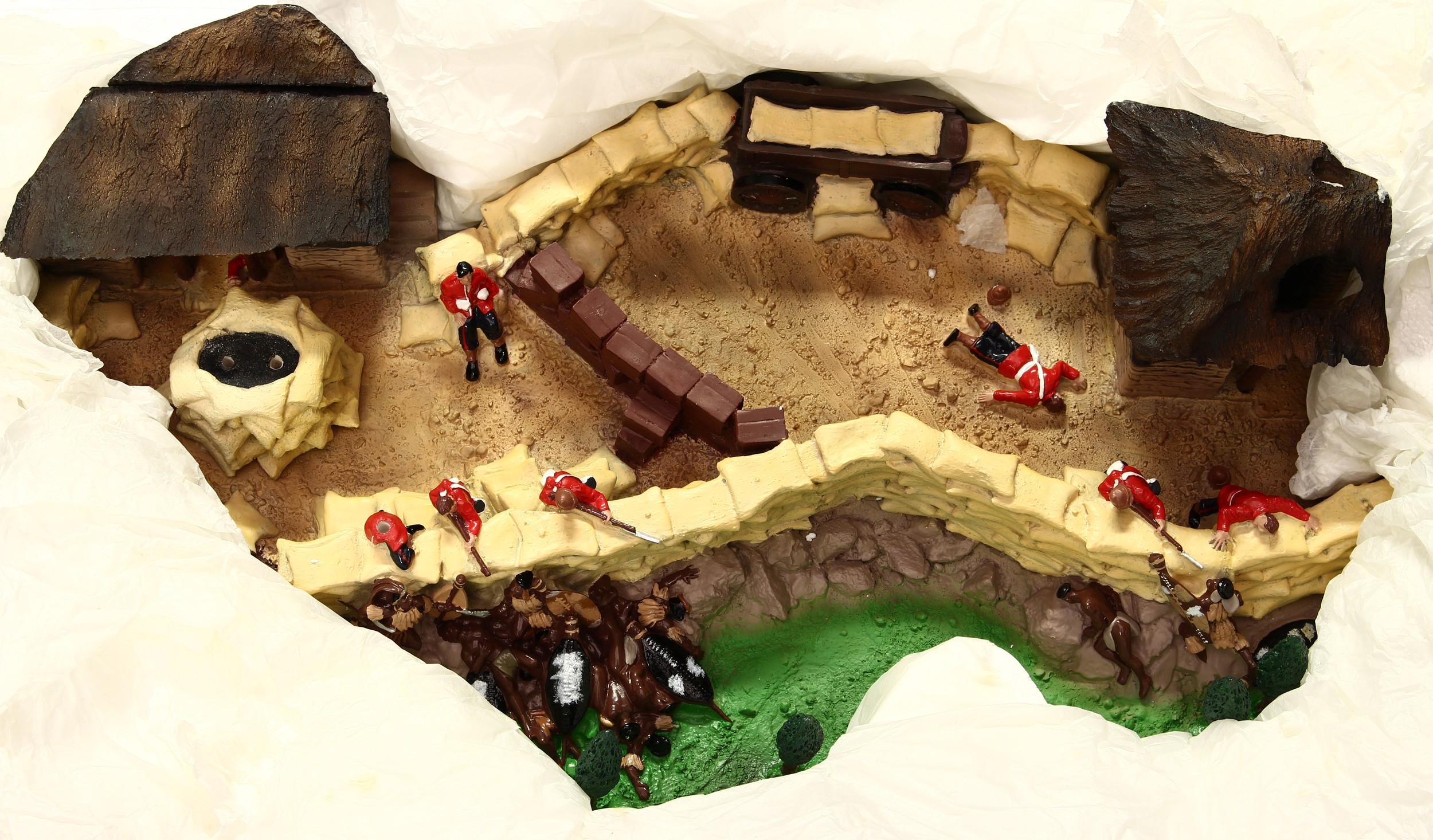 W Britain (Britains) Zulu War - Rorke's Drift 1879 set, boxed with literature and outer cardboard - Image 2 of 5