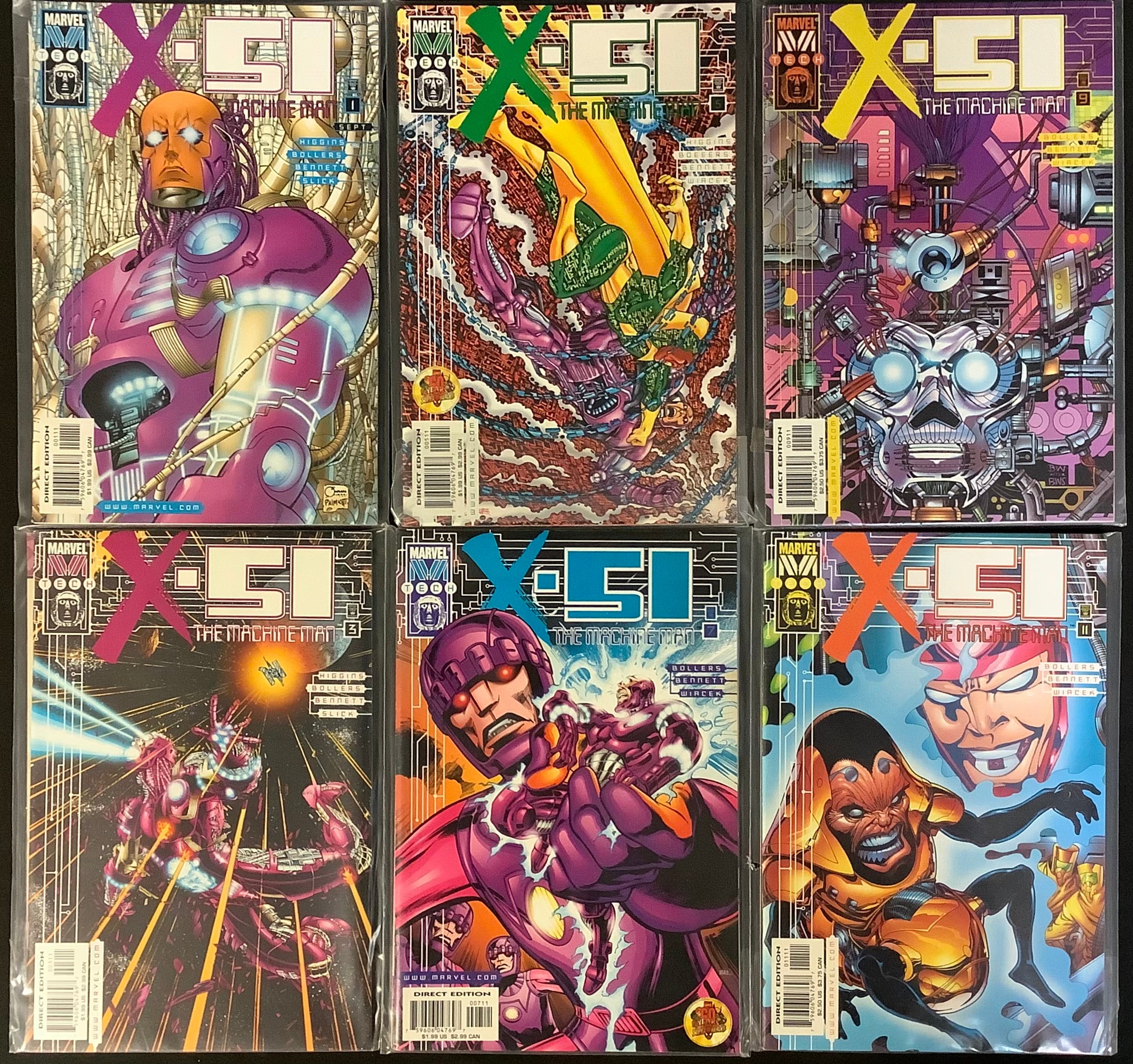 X-51 Machine Man vol. 1 #1-12. 1999. Approx VFN - NM.