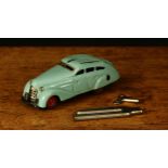 A Schuco (Germany) tinplate and clockwork Magico-Auto 2008 car, pale blue body, unboxed with