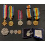 WW1 British War and Victory Medals to 7991 Pte D McDowell, Royal Scots Fusiliers. Original